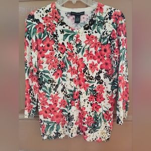 Grace Elements Flowered Cardigan - NWT - Size S